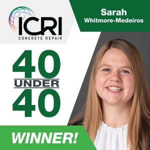 Sarah Whitmore-Medeiros Awarded ICRI's 40 Under 40 Award for 2024