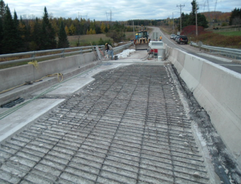 South side of bridge during 2004 rehab