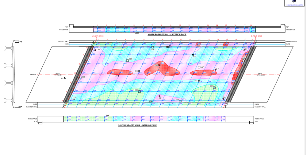 Corrosion potential mapping of bridge deck