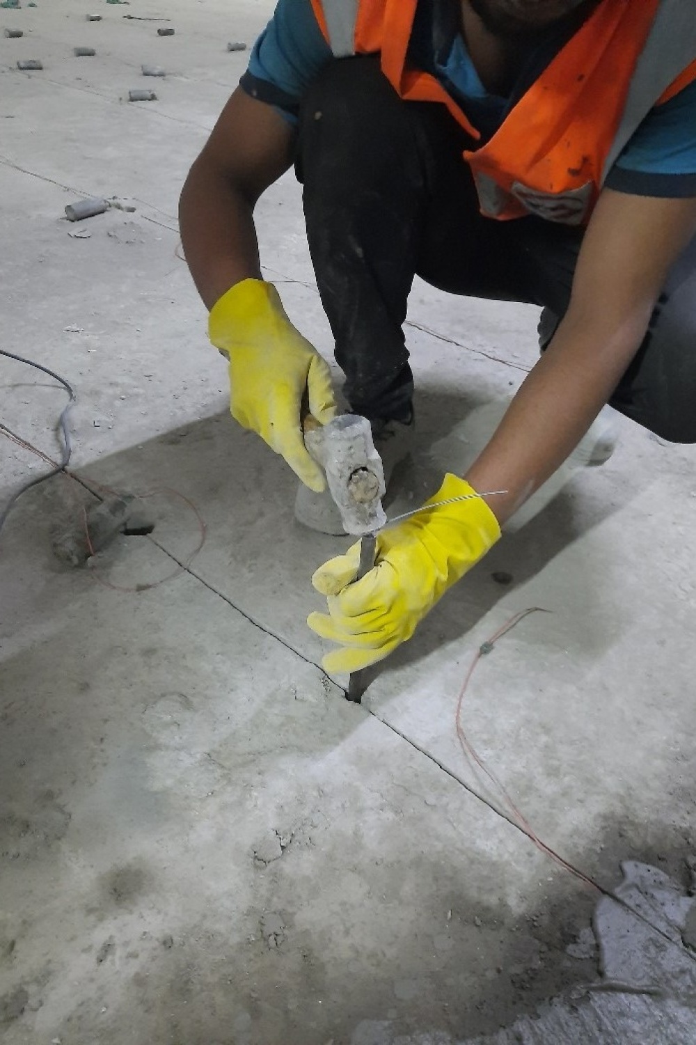 Installing rebar connector